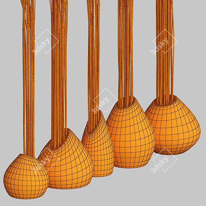 Branch Slice Vase: Polygon with Texture 3D model image 7