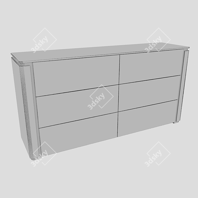 Frandiss Modern Drawer Chest 3D model image 3