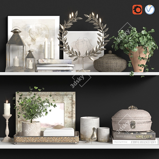 Versatile Decoration Set 2015 3D model image 1