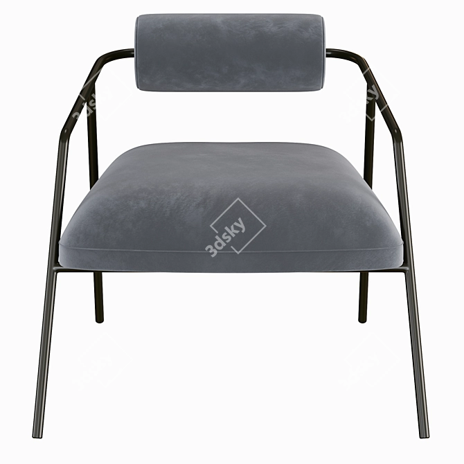 Modern Millimeter-Sized CYRUS Chair 3D model image 2