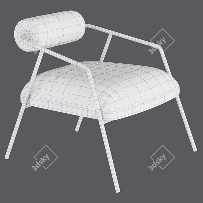 Modern Millimeter-Sized CYRUS Chair 3D model image 3