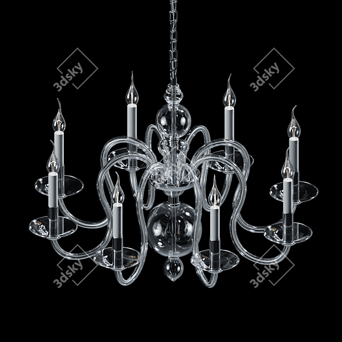 Modern Chic Pendant Lamp: Odeon Light Chicca 3D model image 5