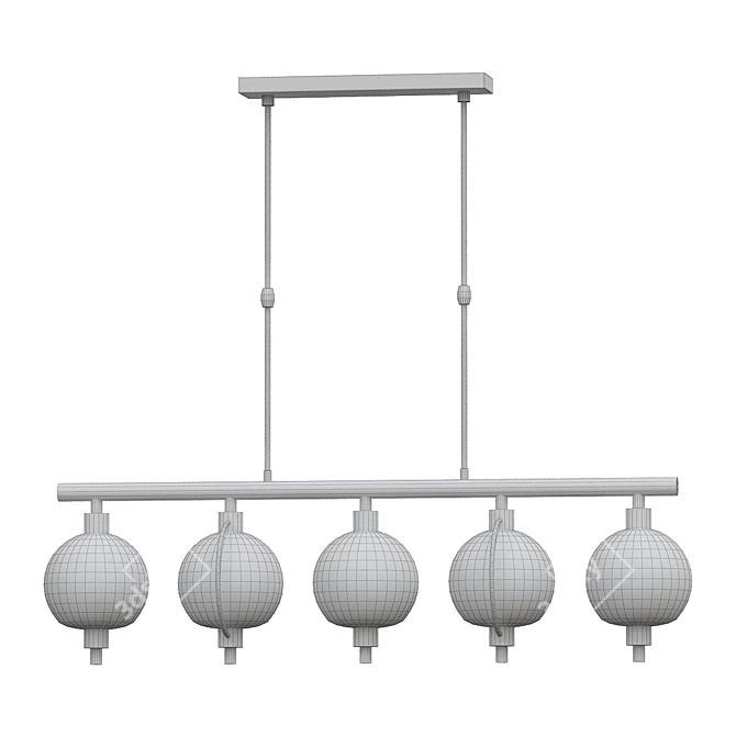 Stunning Pluto 42 Pendant Light 3D model image 1