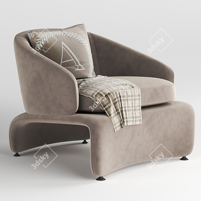 Minotti Halley Outdoor Sofa 3D model image 1
