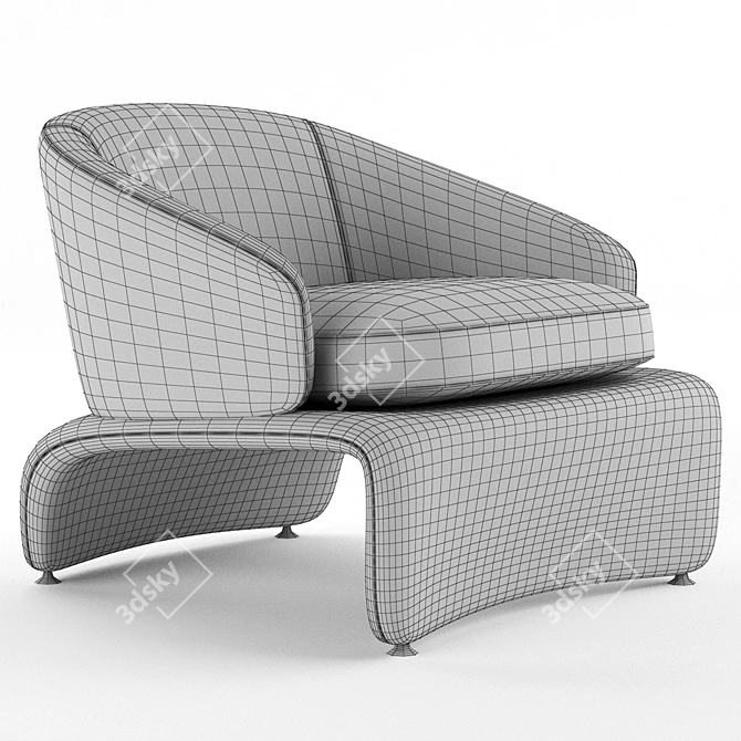 Minotti Halley Outdoor Sofa 3D model image 4