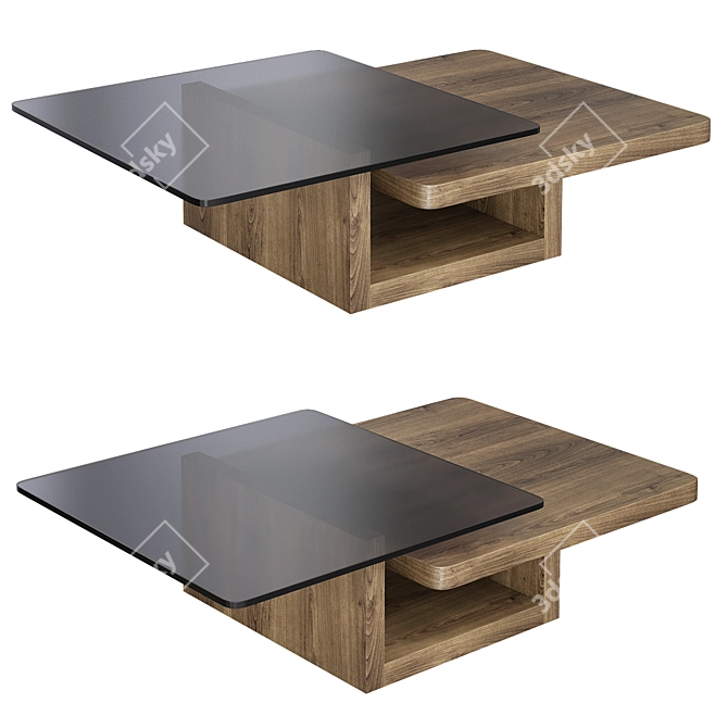 Sleek Modrest Echelon Coffee Table 3D model image 1