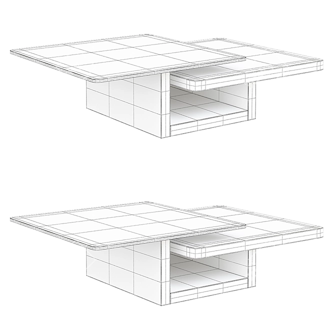 Sleek Modrest Echelon Coffee Table 3D model image 2