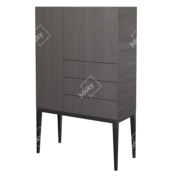 Modern Mint Furniture High Cabinet - M1129 3D model image 1