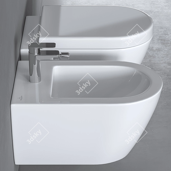 Villeroy & Boch - Subway 2.0 Toilet Set 3D model image 3