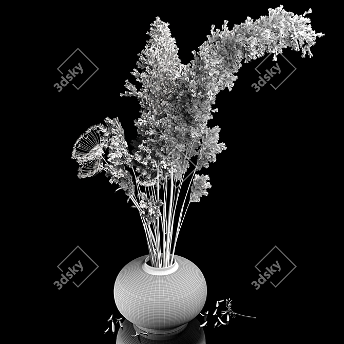2018 Dried Flowers: Stunning PBR-Ready Decor 3D model image 3