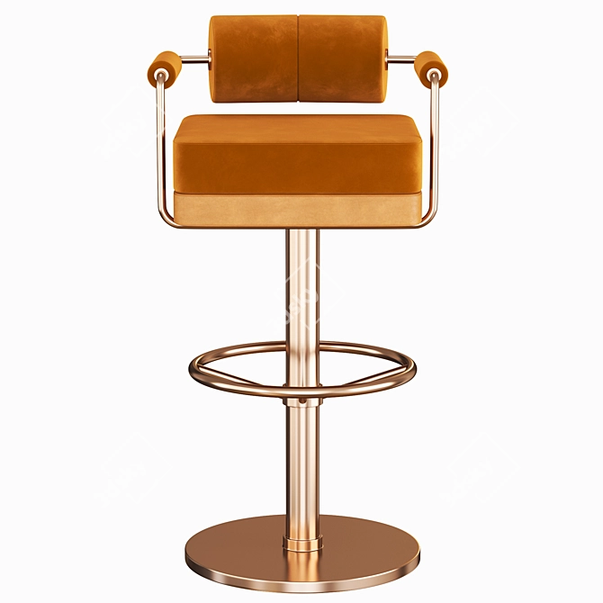 Modern Anderson Bar Chair 3D model image 2
