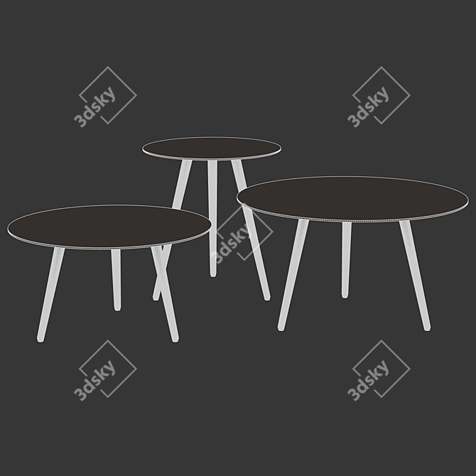 Vincent Sheppard Leo Side Table 3D model image 4