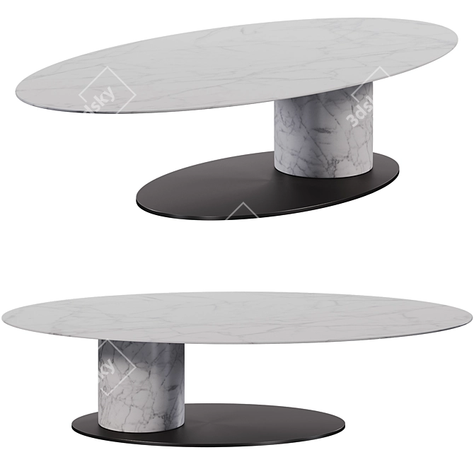 Luxsale Carey Table Set 3D model image 2