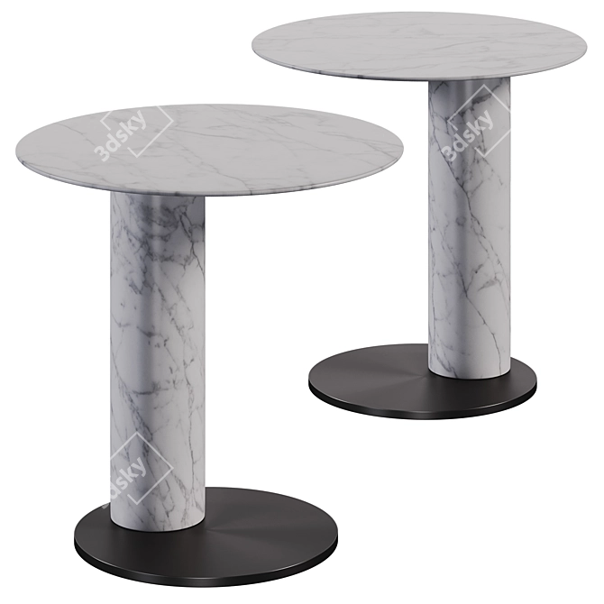 Luxsale Carey Table Set 3D model image 3