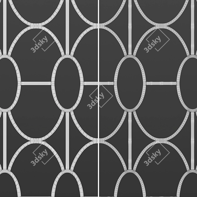 Title: Decorative Square Panels - Set of 22 3D model image 7