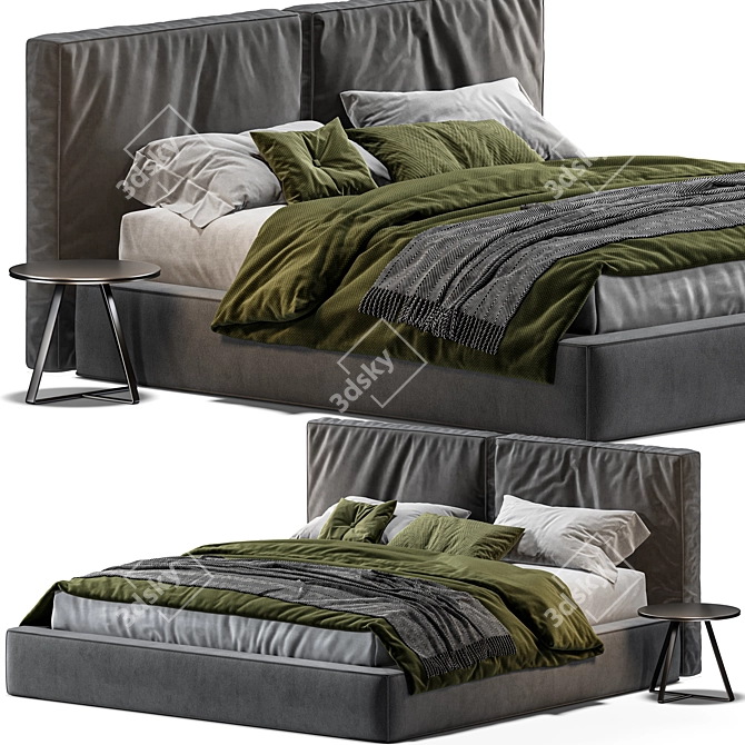 Loft Bed: Loca - 3D Model for 3dsMax & OBJ 3D model image 1