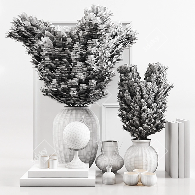 Elegant Decor Set 3D model image 4