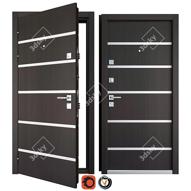 Garant (Favorit) Entrance Metal Door 3D model image 1