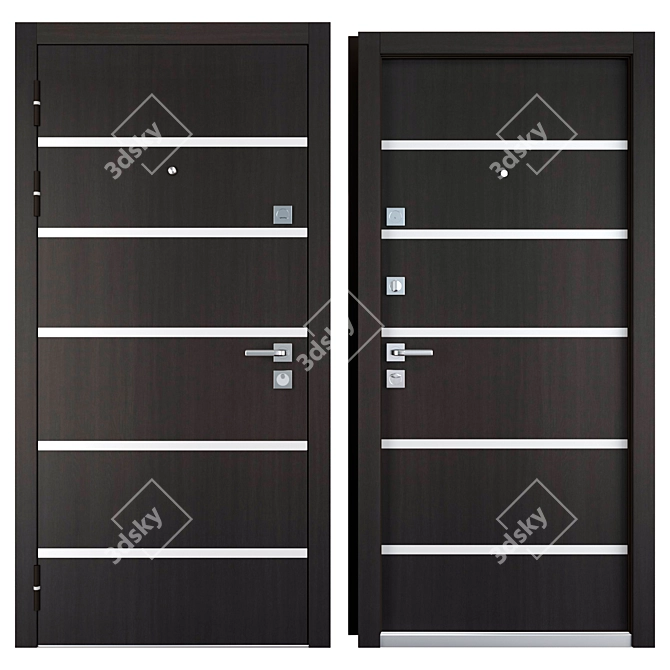 Garant (Favorit) Entrance Metal Door 3D model image 3