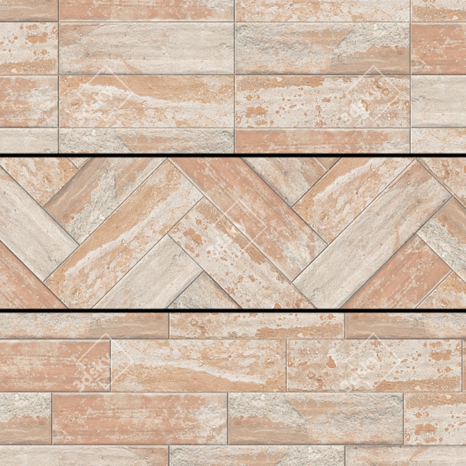 Tesoro Kerama Marazzi Brown Tiles 3D model image 3