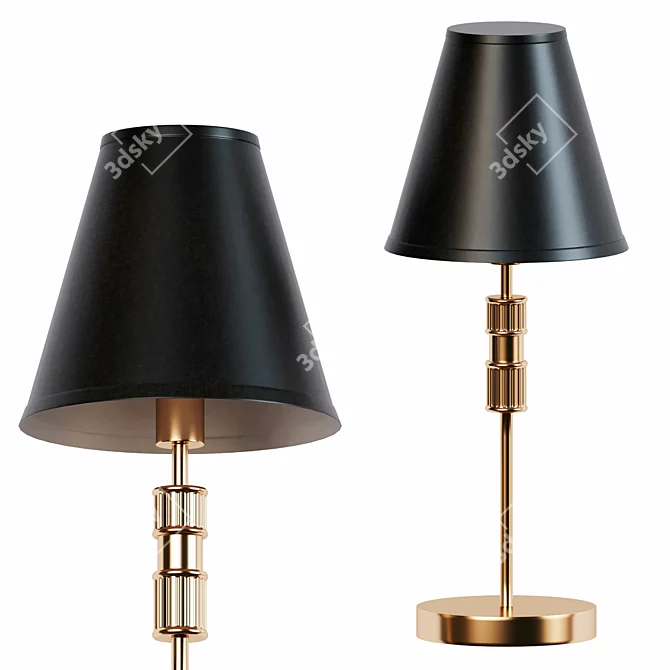 Sleek Millimeter Desk Lamp 3D model image 1