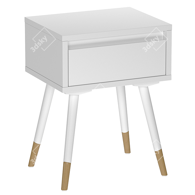 Janik Bedside Table: Stylish and Practical 3D model image 1