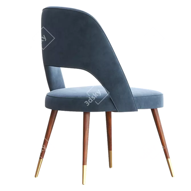 Contemporary Contract Chair: Ava Side Chair 3D model image 2