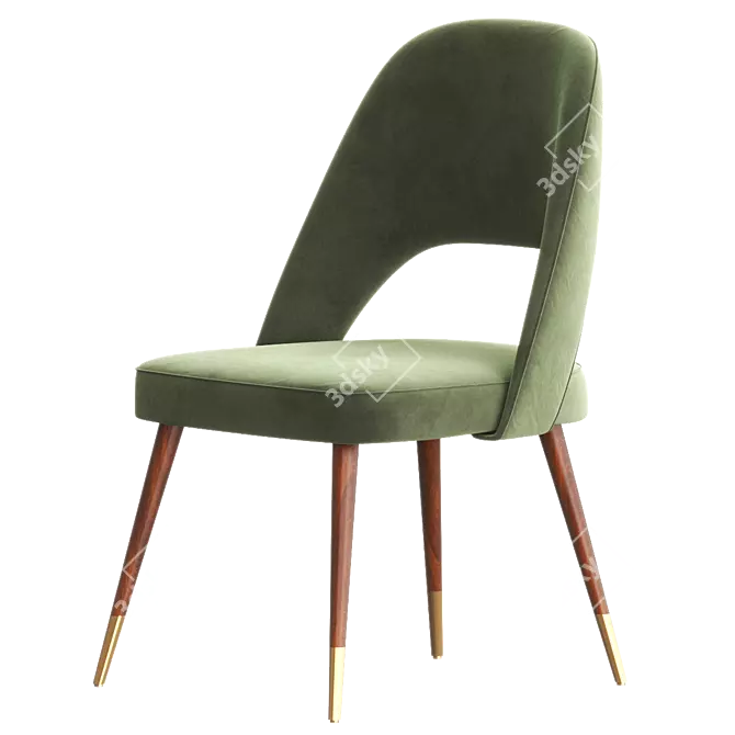 Contemporary Contract Chair: Ava Side Chair 3D model image 3