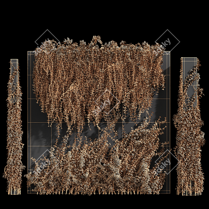 Elevate Your Space with Artificial Hanging Plants 3D model image 6