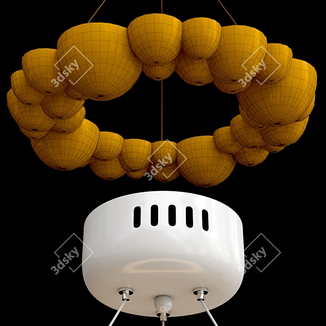 Surreal Donut Chandelier 3D model image 2