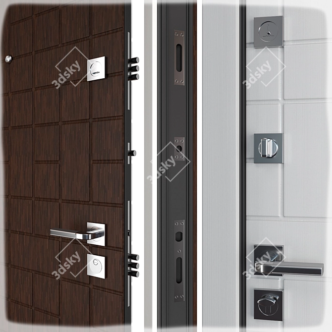 Atmosfera (Favorit) Entrance Door - Stylish and Durable 3D model image 2