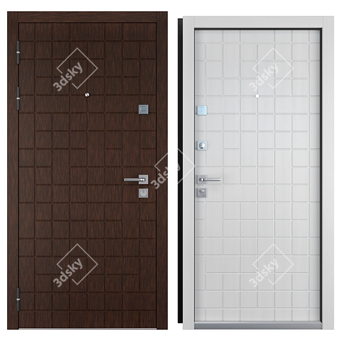 Atmosfera (Favorit) Entrance Door - Stylish and Durable 3D model image 3