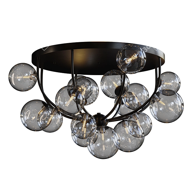 Stylish Octo Lona Ceiling Lamp 3D model image 4