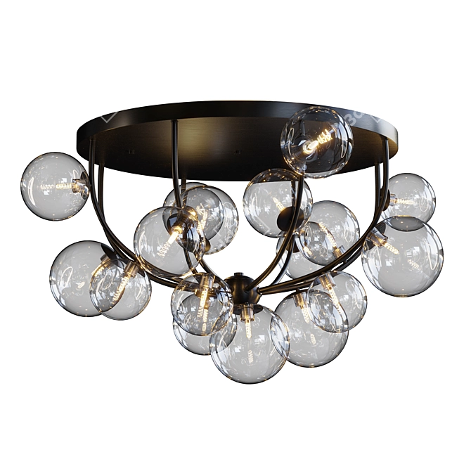 Stylish Octo Lona Ceiling Lamp 3D model image 6