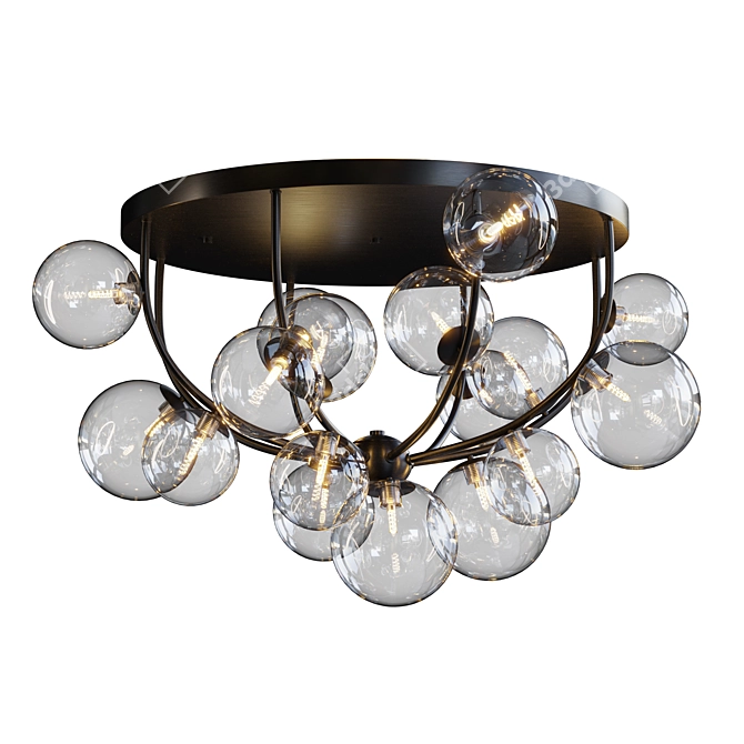 Stylish Octo Lona Ceiling Lamp 3D model image 8