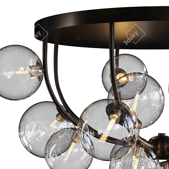 Stylish Octo Lona Ceiling Lamp 3D model image 9