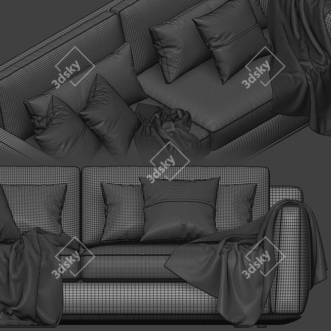 Horm Ellington 2-Seats Sofa | Stylish & Space-Saving 3D model image 5