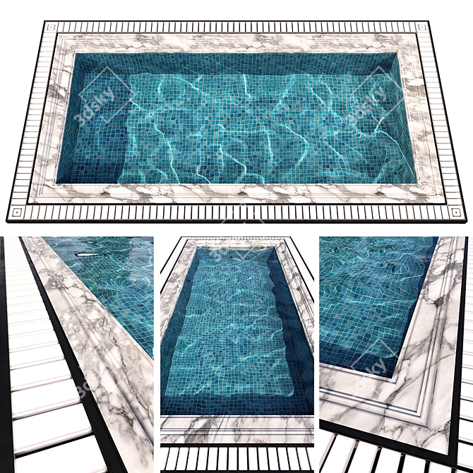 Crystal Clear Pool No58 3D model image 1