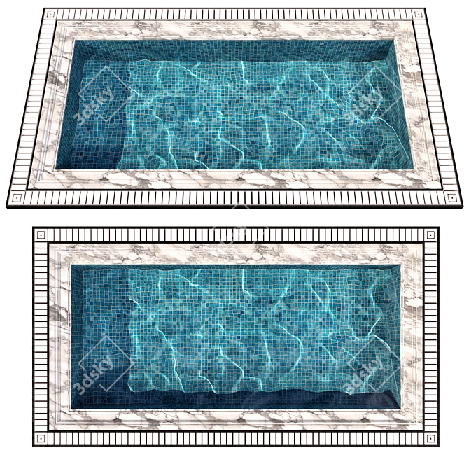 Crystal Clear Pool No58 3D model image 2