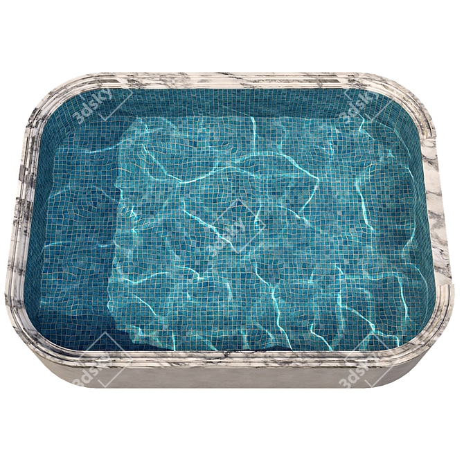  Crystal Clear Swimming Pool 3D model image 6