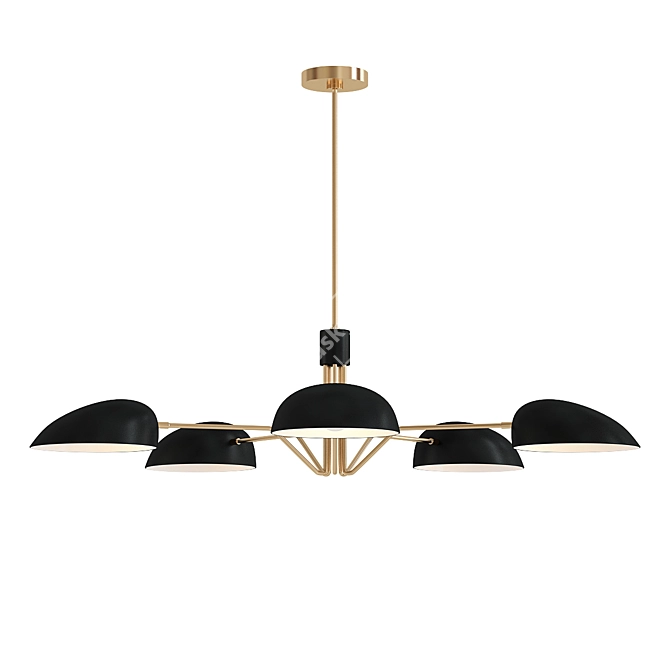 Elegant Jane Chandelier - Modern Lighting 3D model image 1