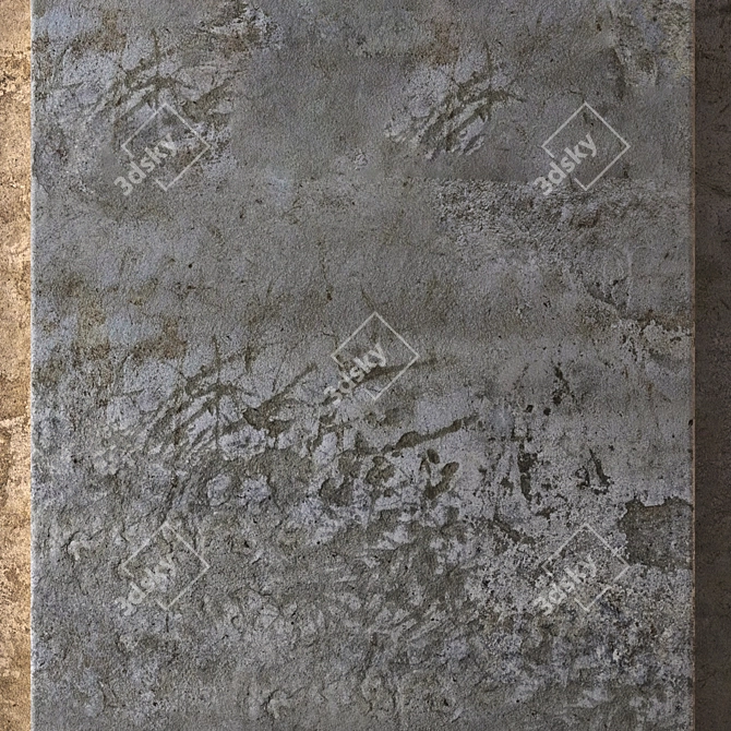 Aged Concrete Texture 8K 3D model image 4