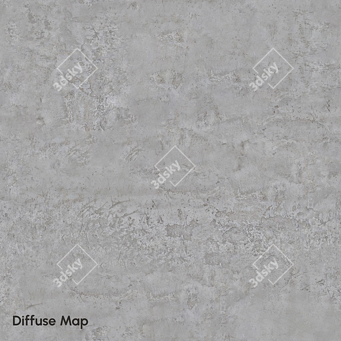 Aged Concrete Texture 8K 3D model image 5