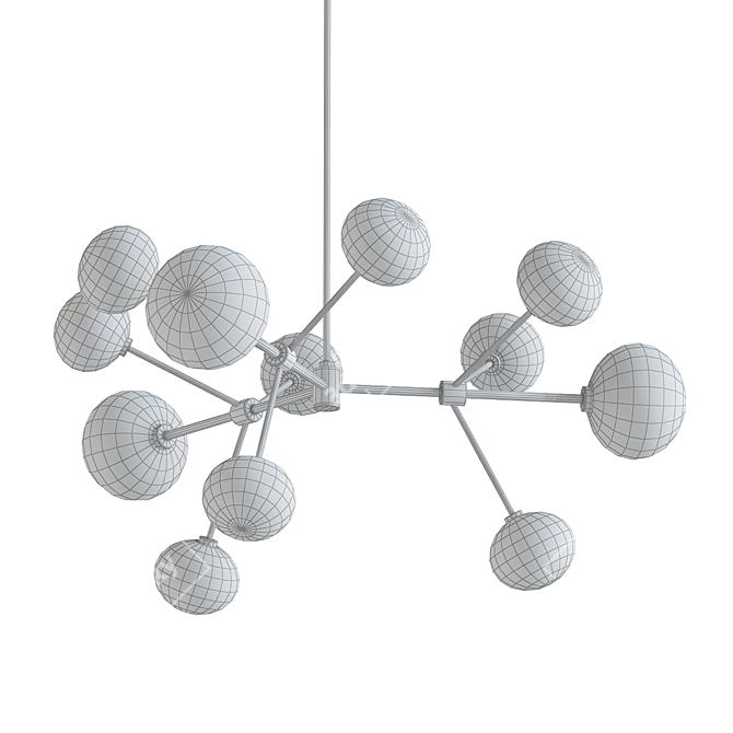 Elegant Nabila Chandelier, V-Ray Render 3D model image 2