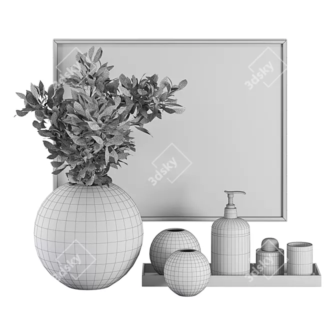 Elegant Decor Set 11 3D model image 2