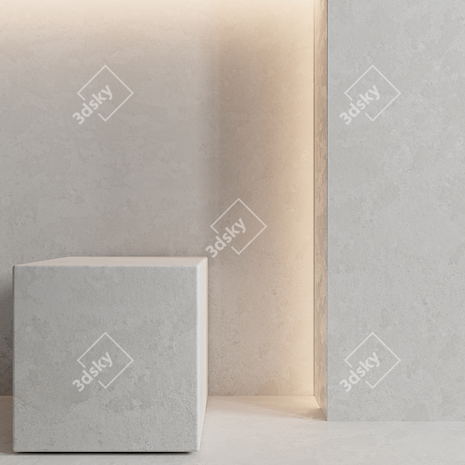 Title: T4K Stone Textures - High-Quality 3D Material 3D model image 1