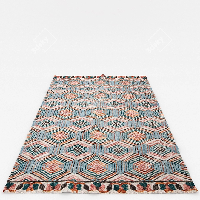 Versatile Set of 6 Rugs 3D model image 3