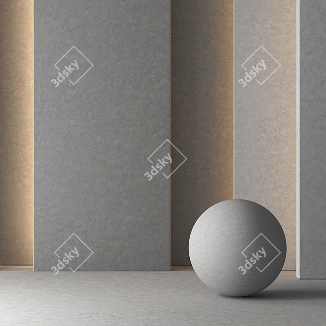 Seamless DrCG Plaster Concrete: High-Res, VRay & Corona 3D model image 3