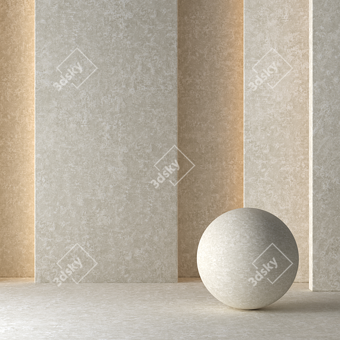 High-Res Seamless Concrete Texture 3D model image 7