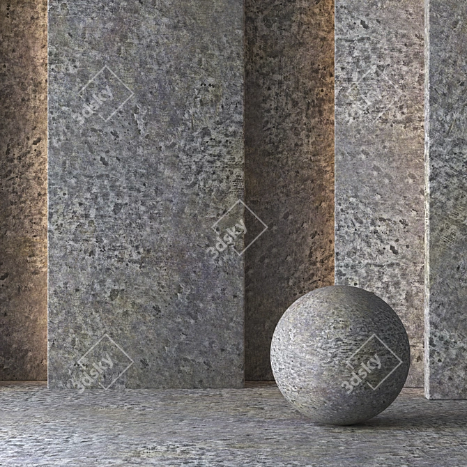 Seamless Concrete Texture Pack 3D model image 3